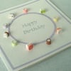 Quilled dolly mixtures birthday card