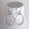 Argentium silver Hoop Earrings, silver hoop stud, Eco-friendly holiday jewellery