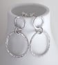 Argentium silver Hoop Earrings, silver hoop stud, Eco-friendly holiday jewellery