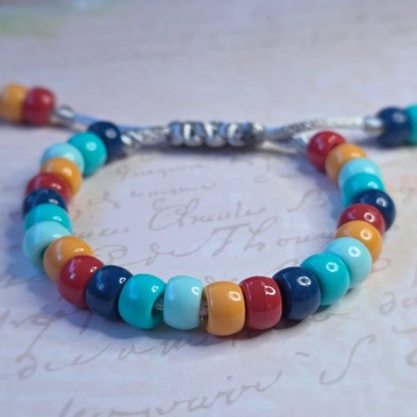 Ocean and Earth Beaded Bracelet