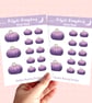 Purple Pumpkin Planner Sticker Sheets, Halloween Stickers. - Image 1