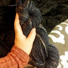 Midnight Seas hand spun yarn – wool blend - 290 yards
