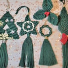 Macrame Christmas Hanging Decor Box