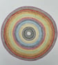 Rainbow eclipse 2 original watercolour painting 