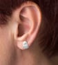 Ghost ear studs in Sterling Silver - Image 2
