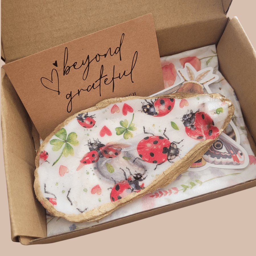 Ladybird Decoupage Trinket Dish 