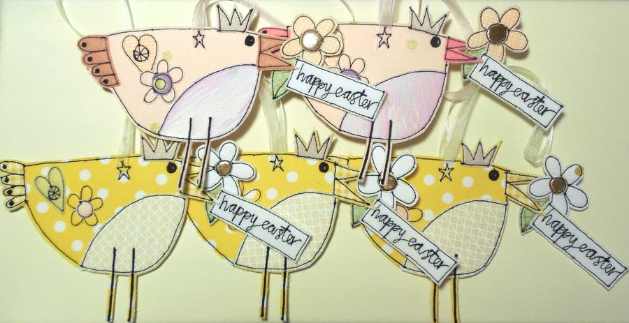 Special Order for Catriona, Five Happy Easter Birdies