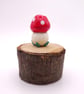 small glass toadstool house - Image 2