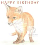 Fox Cub - Birthday Card - Image 1