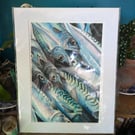 The Mackerel, A4 Fine Art Print, Contemporary Food Art