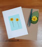 Real Pressed Flower Greeting Card - Buttercups