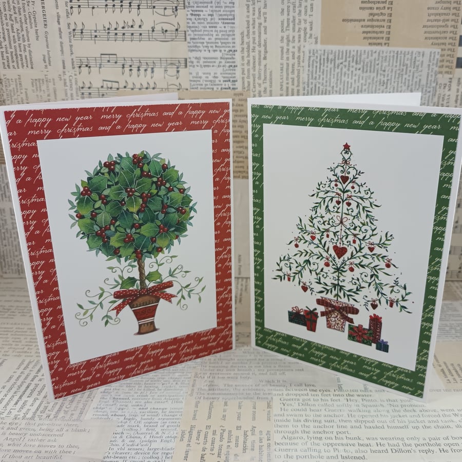 Pack of 2 Christmas cards