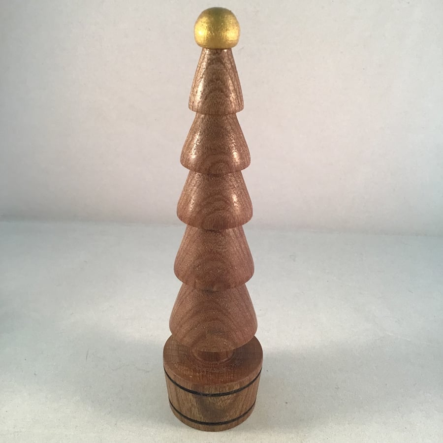 Wood turned Christmas tree