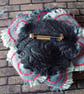 Flower Baby Brooch - Denim with Red Hair - Image 5