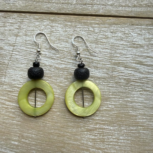 Drop Earrings - Zenith Lime