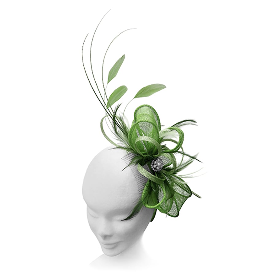 "Lupin".....Sinamay Fascinator