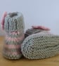 Striped Knitted Baby Booties - Image 4