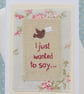 A card for a special time, detailed delicate hand-stitched work, a card to keep - Image 2
