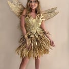 Gold Feather Forest Fairy Costume – Handmade in Liverpool