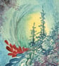 art painting original watercolour ( ref F 357) - Image 2