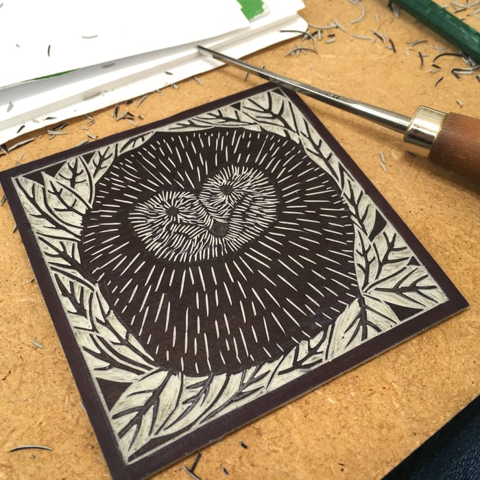 MegaLilyDesign Linocut