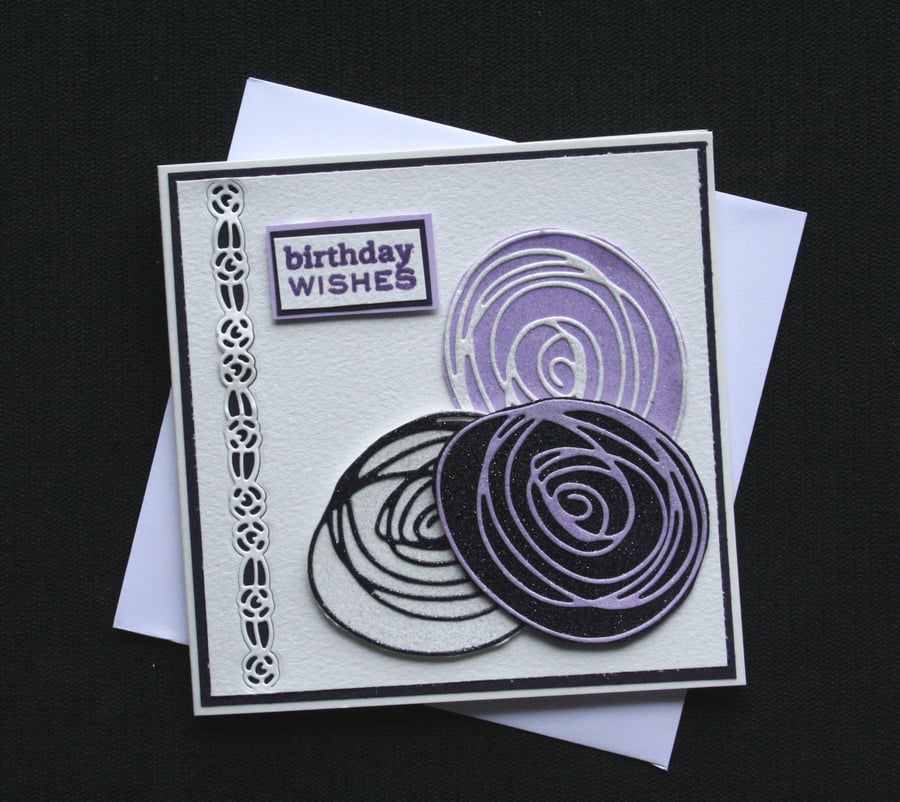 Birthday Wishes - Handcrafted Birthday Card - dr16-0044