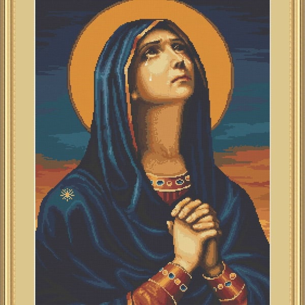 Icon of the Virgin Mary Counted Cross Stitch Kit Luca S B443 Religion