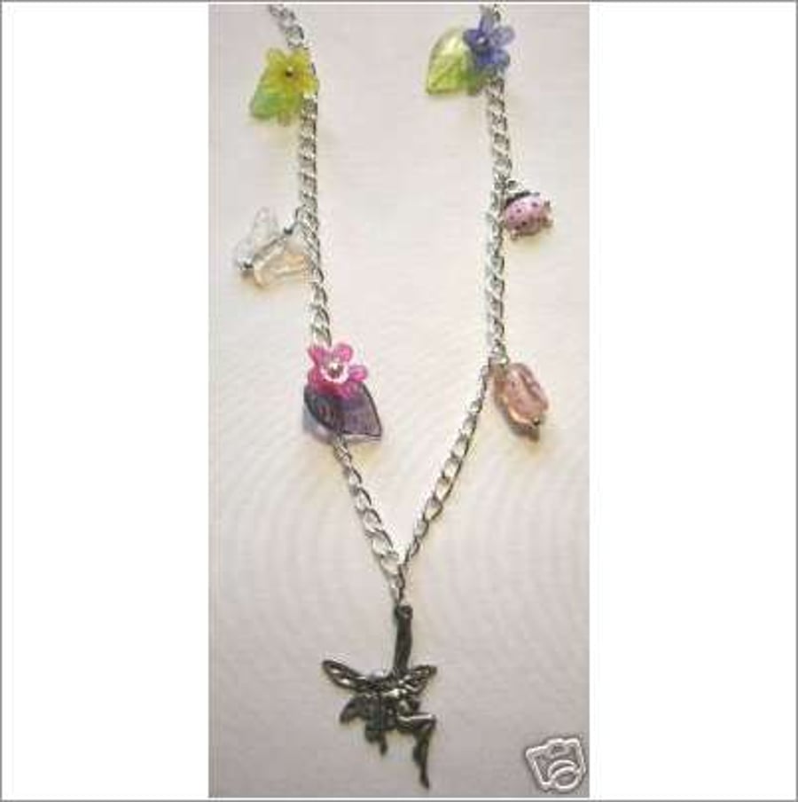 FAIRY LADYBIRD-FLORAL Necklace