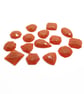 Gold Orange Glitter Cabochons, 15 Mini Flatback Glitter Gems - Image 5