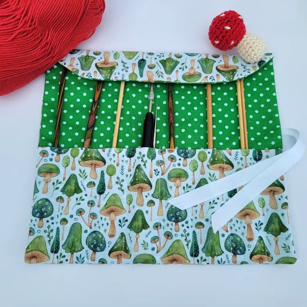 Crochet Hook Roll or Case - cute and whimsical