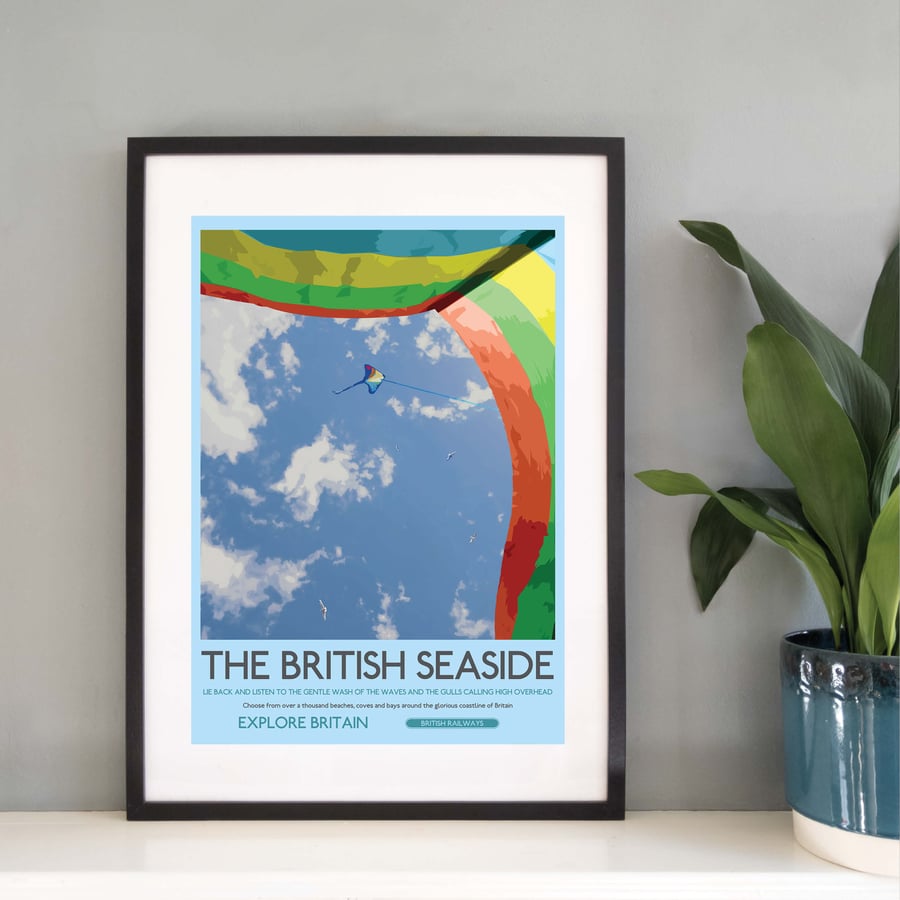 The British Seaside UK Travel Print from Silver and Paper Prints E004
