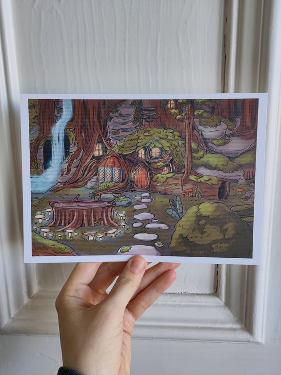 Echanted Grotto A5 Art Print