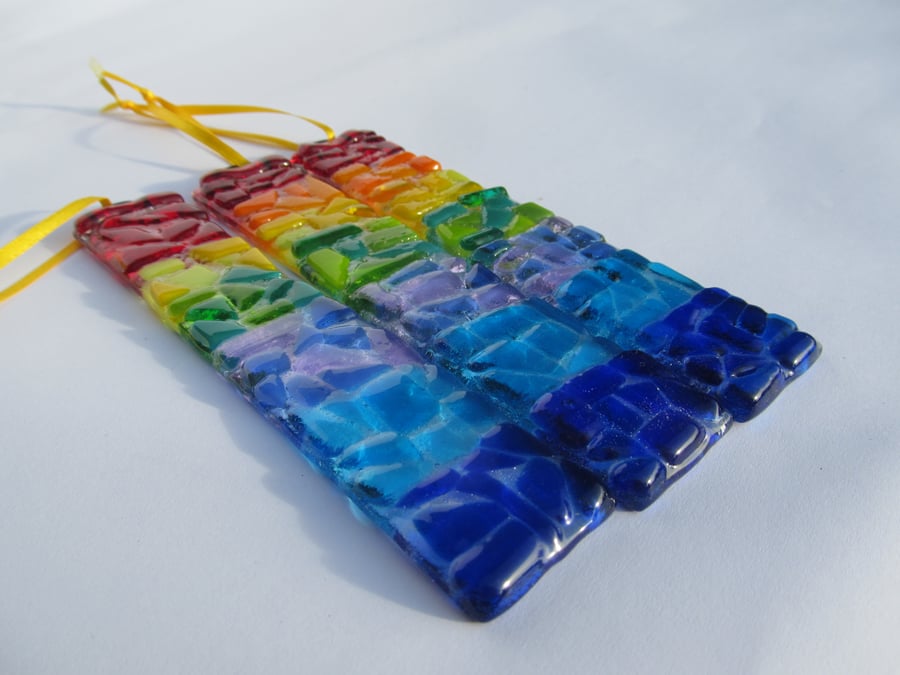 Fused Glass Rainbow Sun Catcher Stocking Fillers - Special Offer