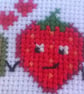  Handmade Love Note, Whimsical Greeting for Couple, Handmade Cross Stitch Card - Image 9