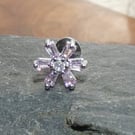 Surgical Steel Pink Labret Stud Earring