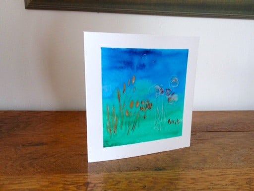 Greeting Card with Original Watercolour Painting