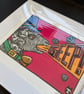 Mr Morris-The Order of the Geep-Limited Edition Linoprint in mono and full colou - Image 7