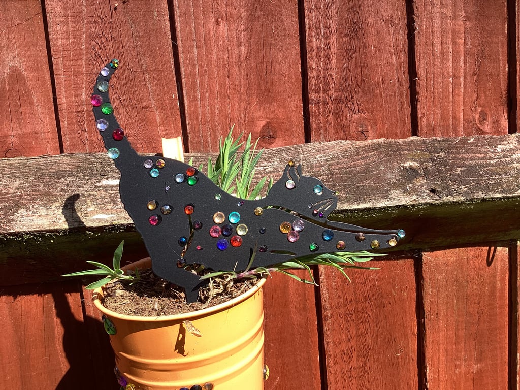Cat garden decoration, sun catcher