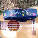 Personalised ukulele strap, custom uke neck strap