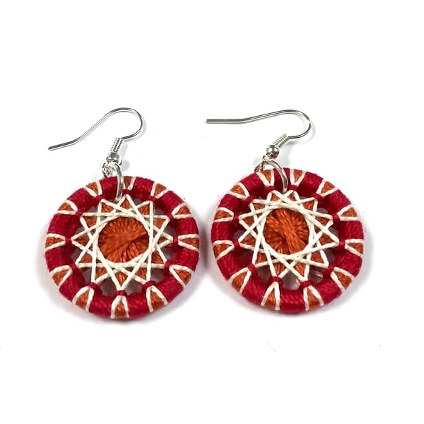 Textile Earrings