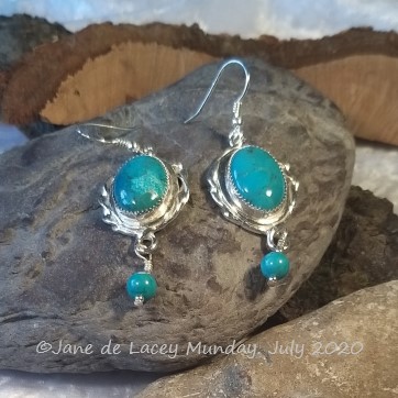Turquoise Silver Earrings