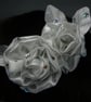  double  white rose hair accessory - Image 1