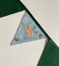 Christmas bunting with birds - reversible - Image 5