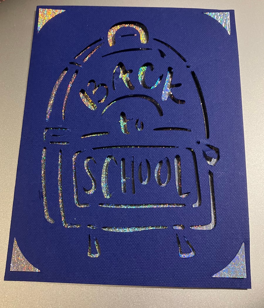 Back to school card