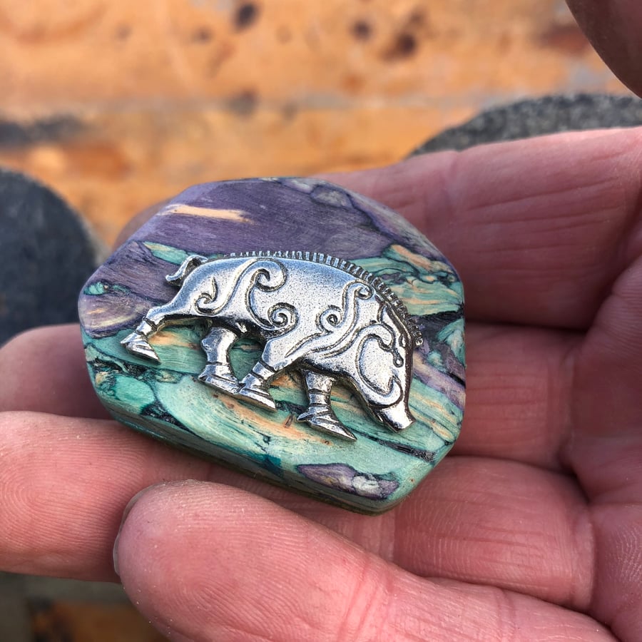 Pagan Boar Brooch