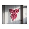 Red & white Ginham oversized bow