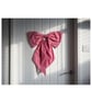 Red & white Ginham oversized bow