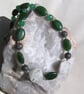 Nephrite, Peace & Green Jade Gemstone Statement Necklace "Greentastic" - Image 2