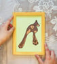 Main Character Dog – 7 Inch Framed Original Pet Illusration - Image 2