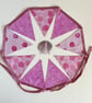 Pink flowers bunting - small -reversible  - Image 1